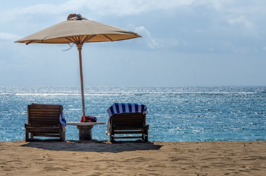 Leżak na plaży